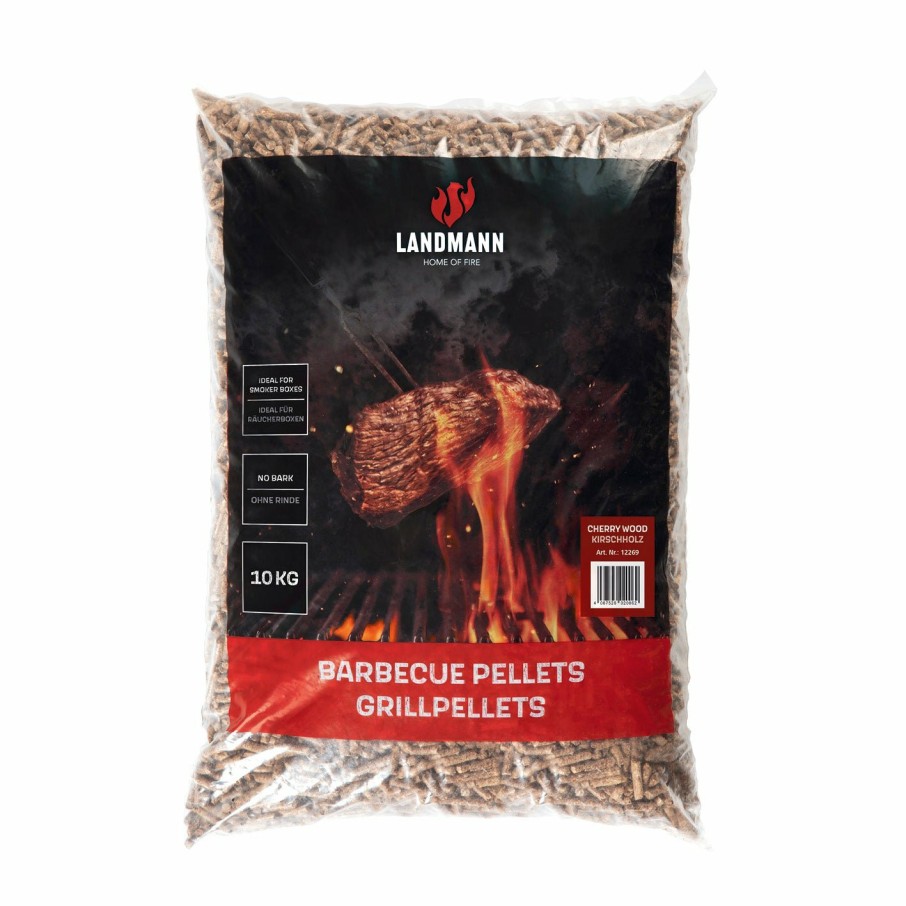 Zubehor LANDMANN Raucherzubehor | Grillpellets Kirschholz 10 Kg