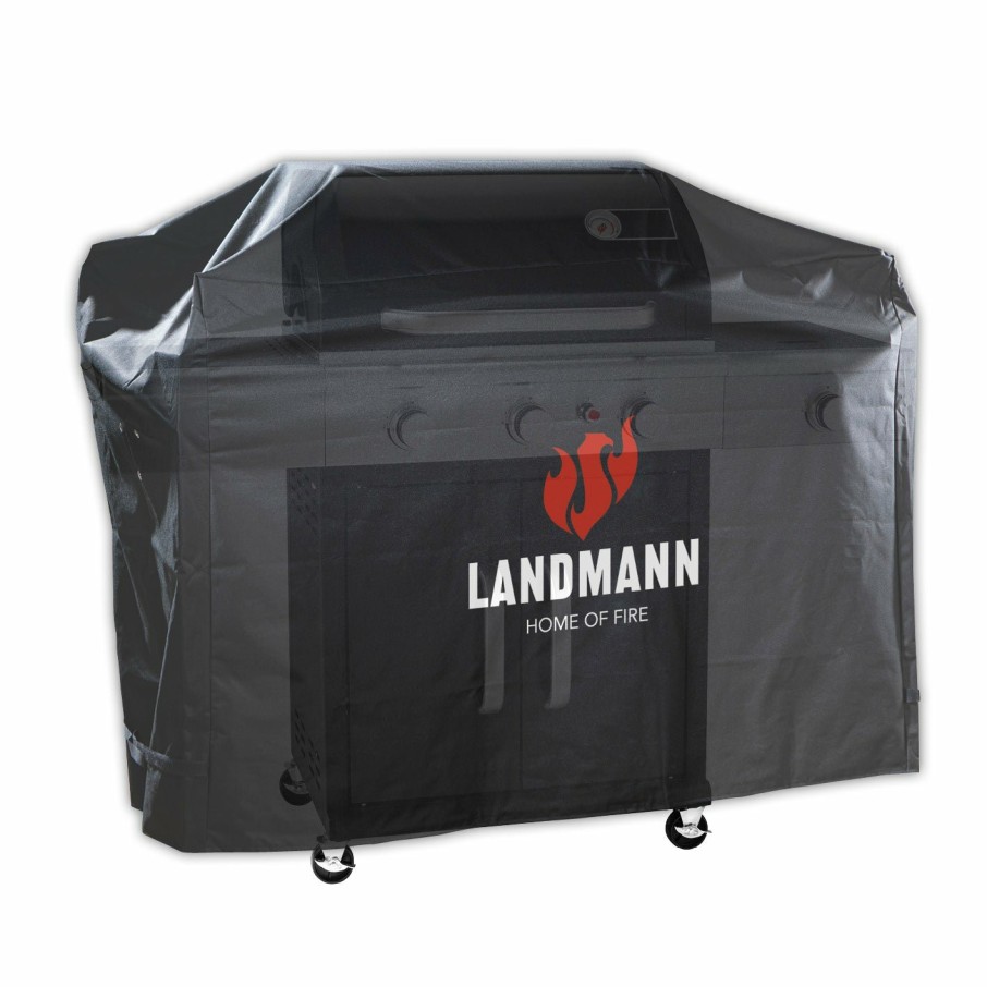 Zubehor LANDMANN Grillabdeckungen | Premium Wetterschutzhaube Xl (62 X 148 X 120 Cm) - Schwarz