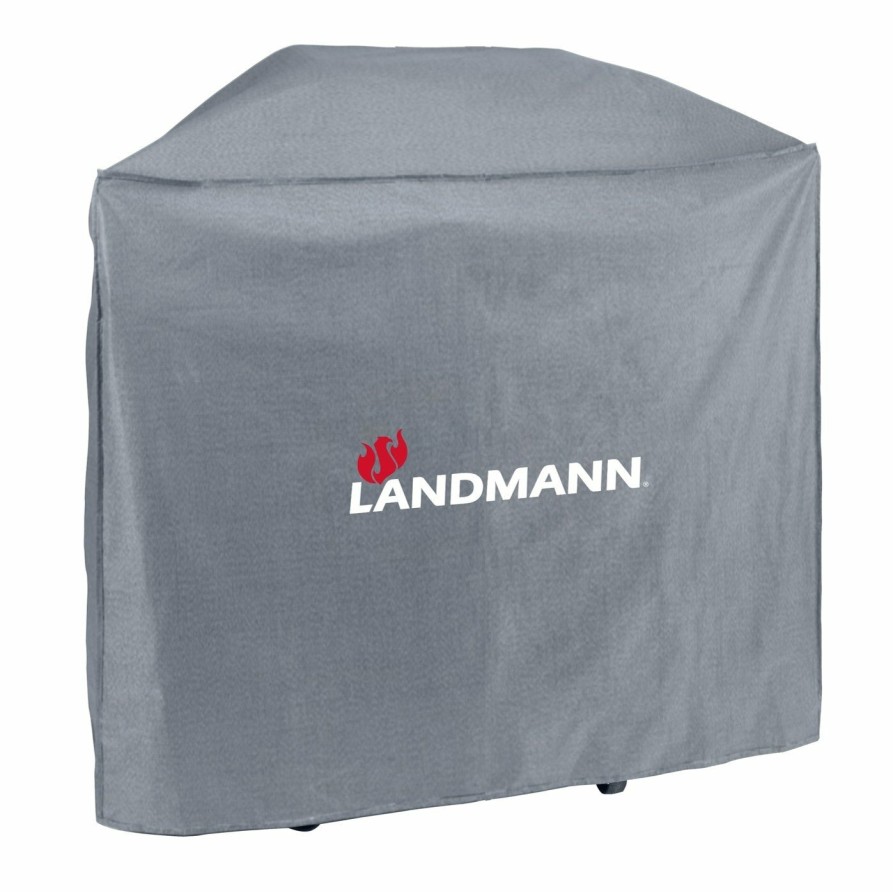 Zubehor LANDMANN Grillabdeckungen | Premium Wetterschutzhaube (59 X 127.5 X 117 Cm) - Grau