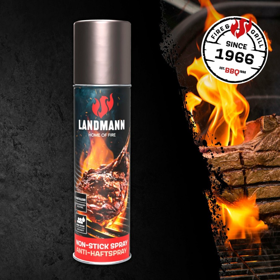 Zubehor LANDMANN Grillreiniger | Anti-Haftspray Fur Den Grill