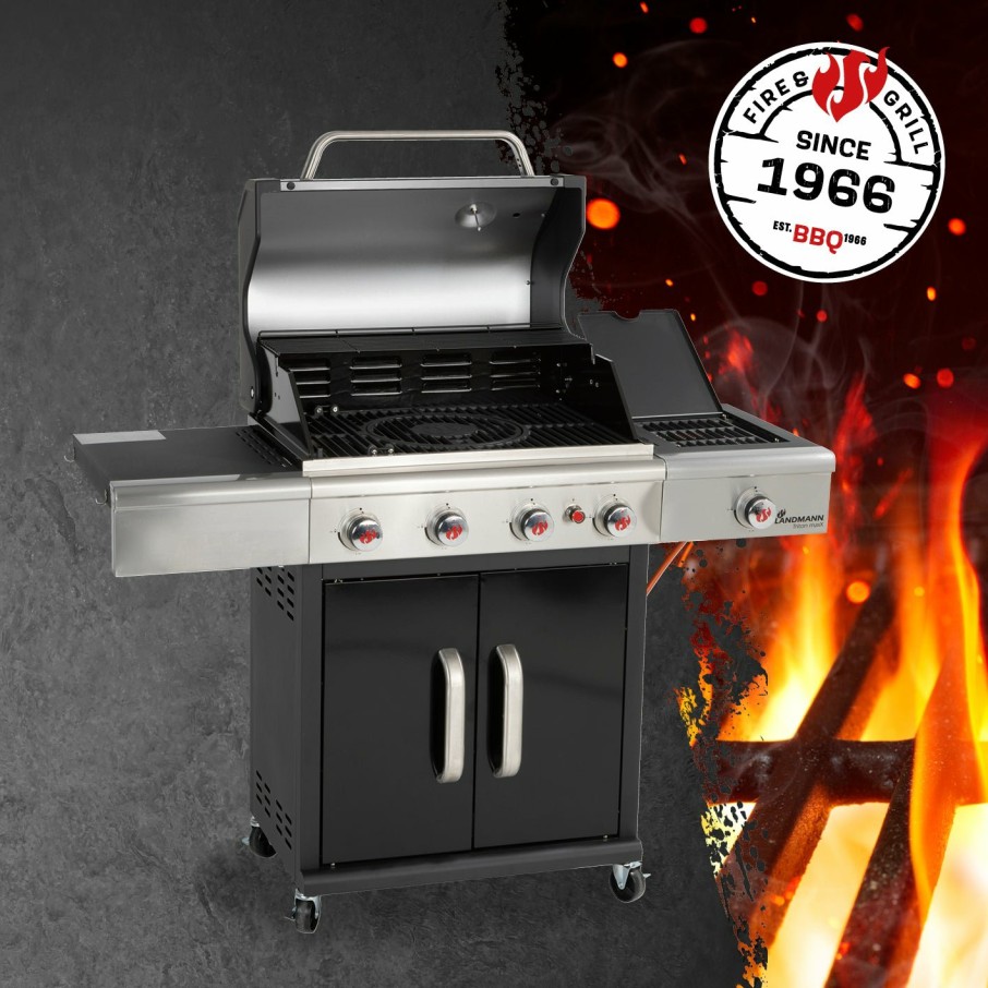 Grills LANDMANN | Triton 4.1 Coal Gas- Und Holzkohlegrill