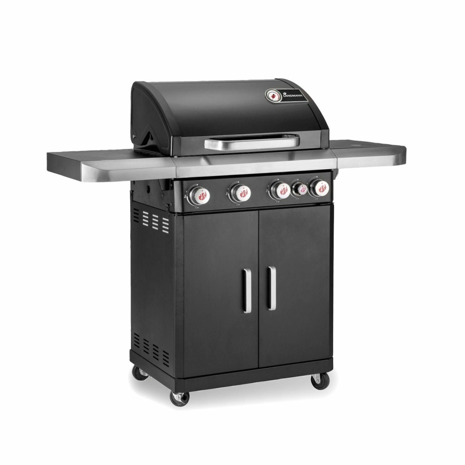 Grills LANDMANN | Gasgrill Rexon 4.1 Cook - Schwarz (Paketversand)