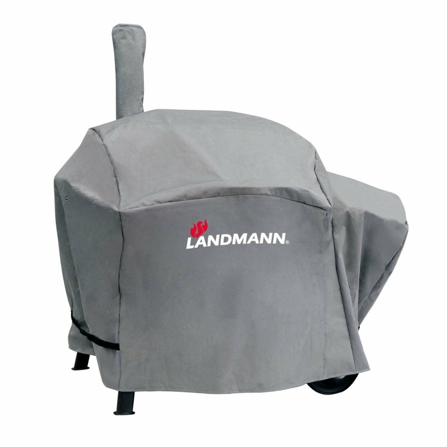 Zubehor LANDMANN Grillabdeckungen | Premium Wetterschutzhaube (78 X 130 X 118 Cm) - Grau