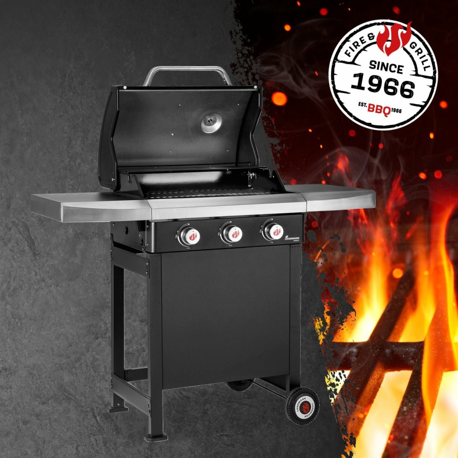 Grills LANDMANN | Gasgrill Rexon 3.0 - Schwarz