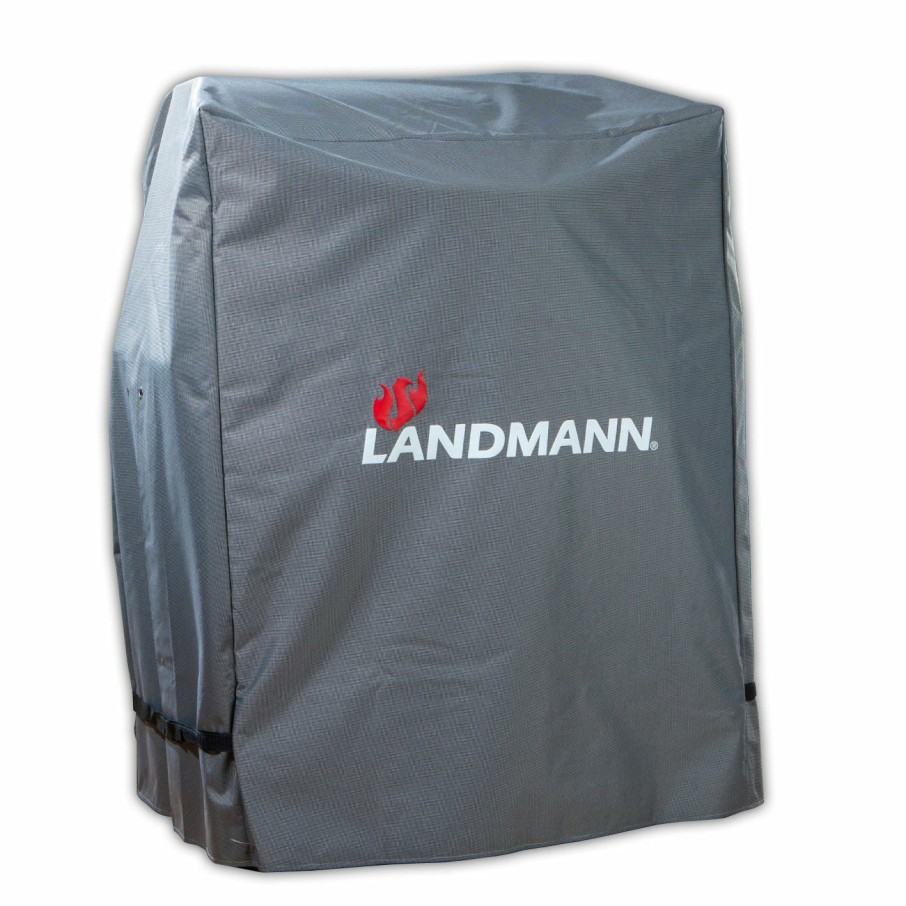 Zubehor LANDMANN Grillabdeckungen | Premium Wetterschutzhaube M (60 X 80 X 120 Cm) - Grau