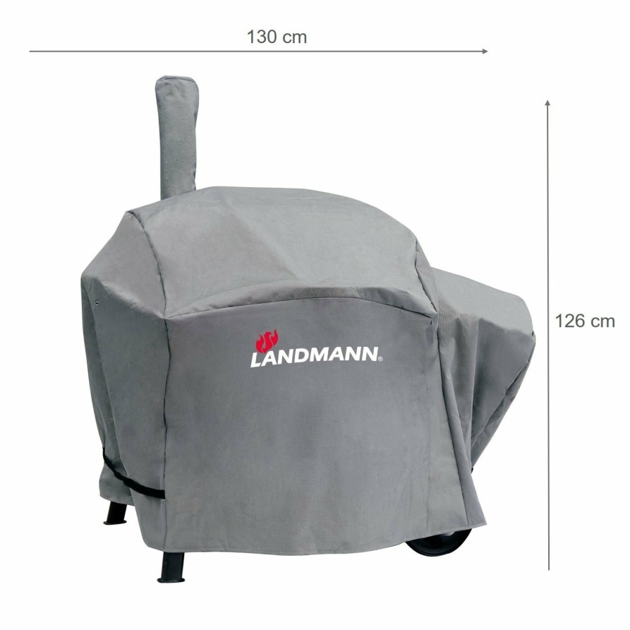 Zubehor LANDMANN Grillabdeckungen | Premium Wetterschutzhaube - 130 X 126 X 85 Cm