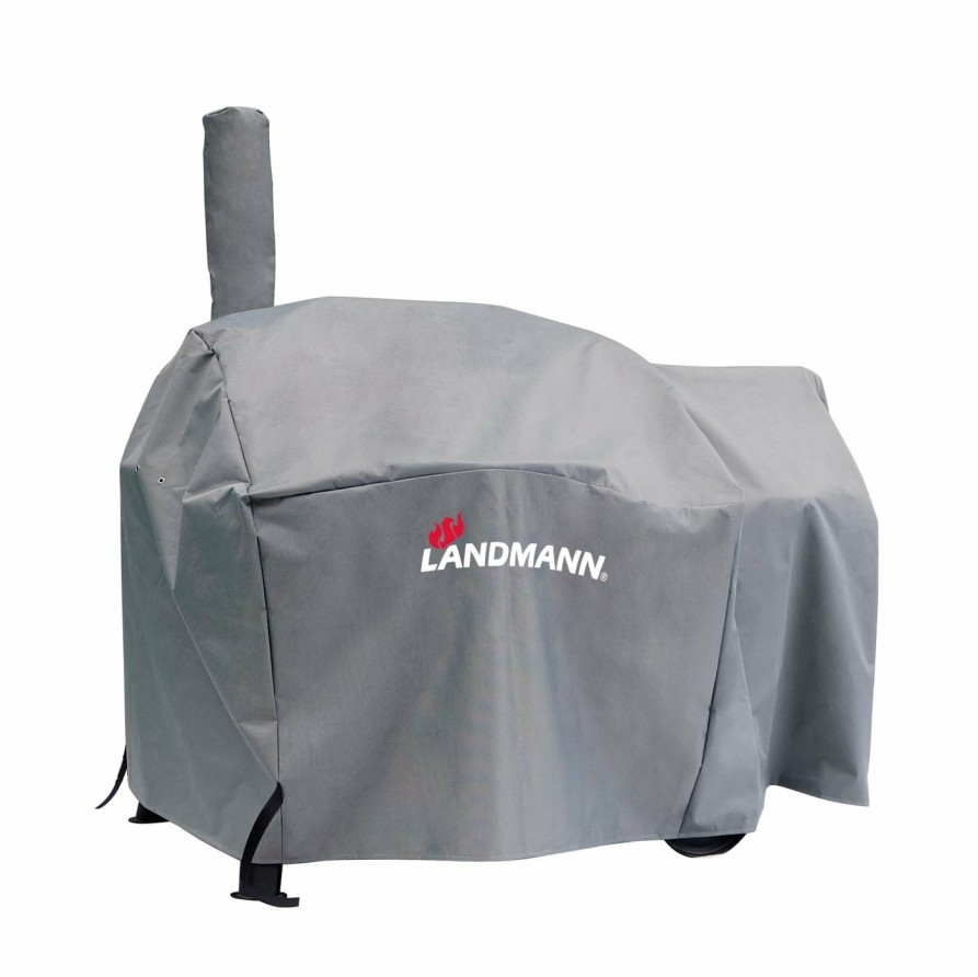 Zubehor LANDMANN Grillabdeckungen | Premium Wetterschutzhaube (159 X 143 X 97 Cm) - Grau