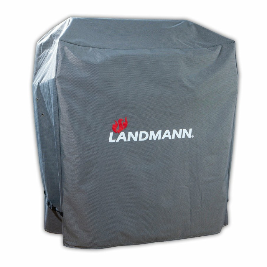 Zubehor LANDMANN Grillabdeckungen | Premium Wetterschutzhaube (60 X 96 X 120 Cm) - Grau